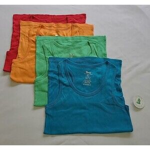 4 Grip Girls Intimates Cotton Tank Tops Ribbed Scoop Neck Shirt XL NEW w/ Tags